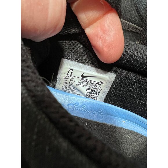 Nike SB Canvas skateboarding Sneakers Mens Size 7.5 Black & Gum Sole - Picture 6 of 6